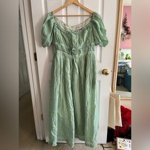 Linen Princess Maxi Dress